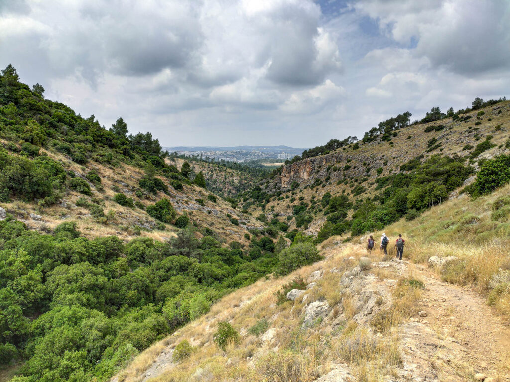 תחילת הירידה נחל כרמילה