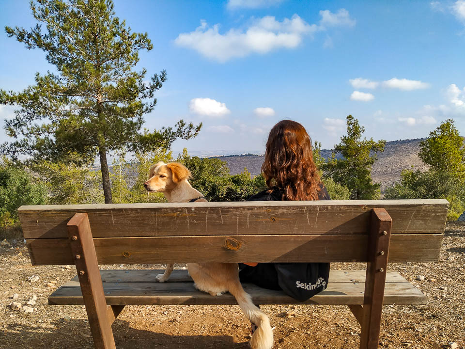 עצירה במהלך המסלול שביל נוף יתלה