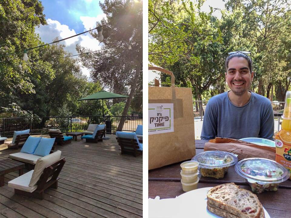 ארוחת בוקר ופינות ישיבה - מלון מטיילים בגליל המערבי