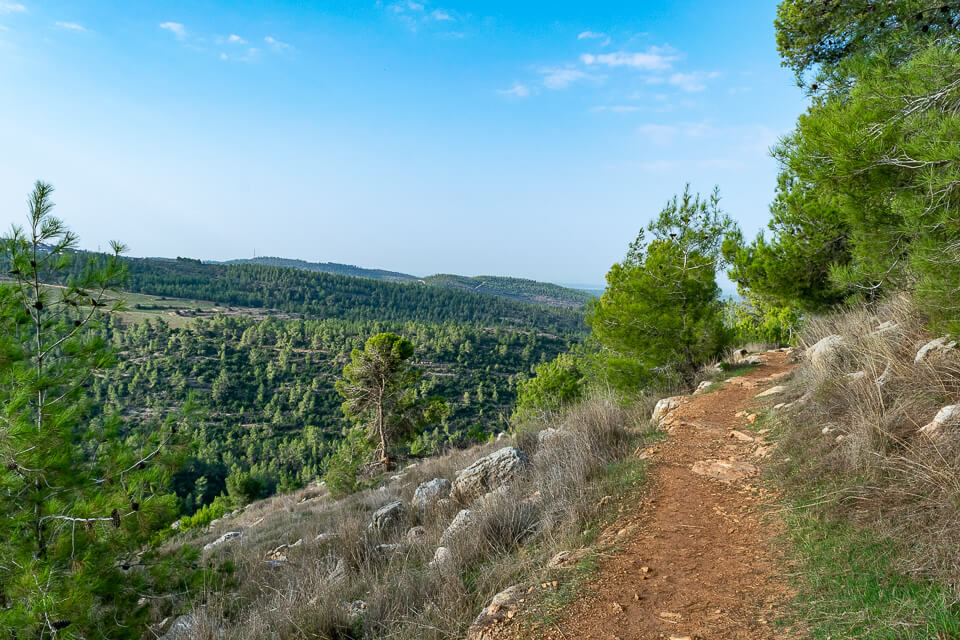 מסלול טיול בשביל נוף נחל יתלה