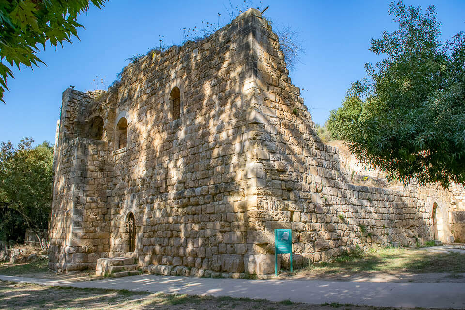 המבצר הצלבני בגן לאומי עין חמד