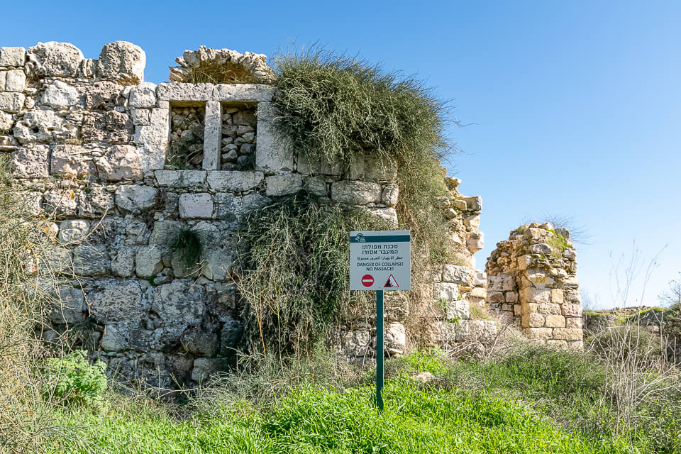 מבנה אבן על תל צובה