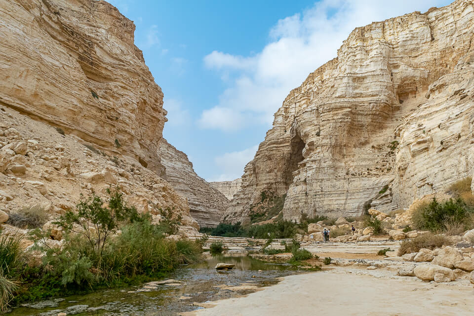 הבריכות התחתונות בכניסה לשמורה